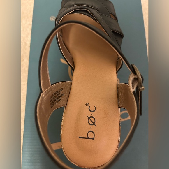 B.o.c Born Melodie Espadrille Sandals Black Size 8. Brand New! - Picture 5 of 6